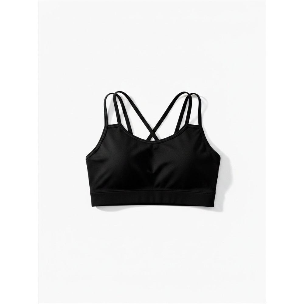 NUX Crisscross Ride Oakland Padded Cropped Sports Bra NWOT